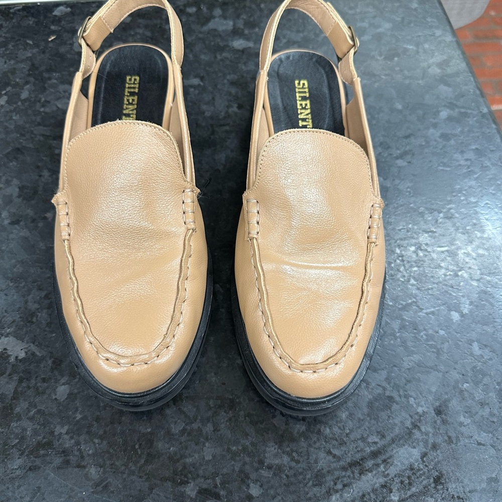 Tan loafers